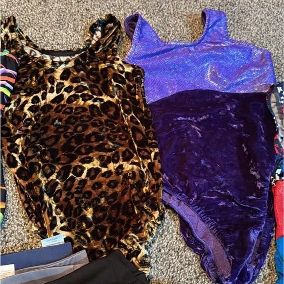 Gymnastics Leotards and Shorts Set
